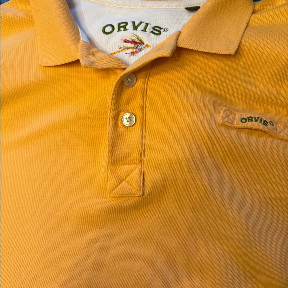 Orvis Men's Vibrant Orange Polo